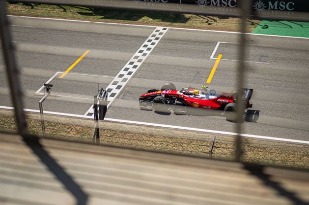 Formula 1 Barcelona Grand Prix - Race AJ Ferrari driver Lewis Hamilton (44) during the Barcelona Formula 1 Grand Prix race at the Circuit de Catalunya at the Catalonia Formula 1 One (Formula 1, F1, Formule 1) Grand Prix in Montmelo, on the outskirts of Barcelona, Spain on June 14, 2026. Photo by Alexis Jumeau ABACAPRESS.COM Barcelona Spain  Copyright: xJumeauxAlexis ABACAx