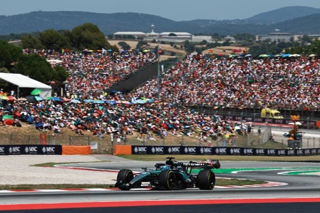 63 RUSSELL George (gbr), Mercedes AMG F1 Team W17, action during the Formula 1 Barcelona-Catalunya Grand Prix 2026, 7th round of the 2026 Formula One World Championship, WM, Weltmeisterschaft from June 12 to 14, 2026 on the Circuit de Barcelona-Catalunya, in Montmelo, Spain - Photo: Hoch Zwei Montmelo Spain