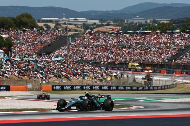 12 KIMI ANTONELLI Andrea (ita), Mercedes AMG F1 Team W17, action during the Formula 1 Barcelona-Catalunya Grand Prix 2026, 7th round of the 2026 Formula One World Championship, WM, Weltmeisterschaft from June 12 to 14, 2026 on the Circuit de Barcelona-Catalunya, in Montmelo, Spain - Photo: Hoch Zwei Montmelo Spain