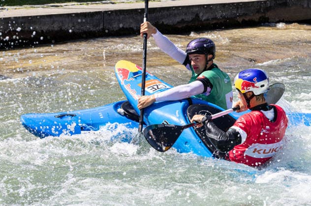 Kajak Cross, Symbolbild; ICF Kanu Slalom Weltcup 2026 Eiskanal Augsburg