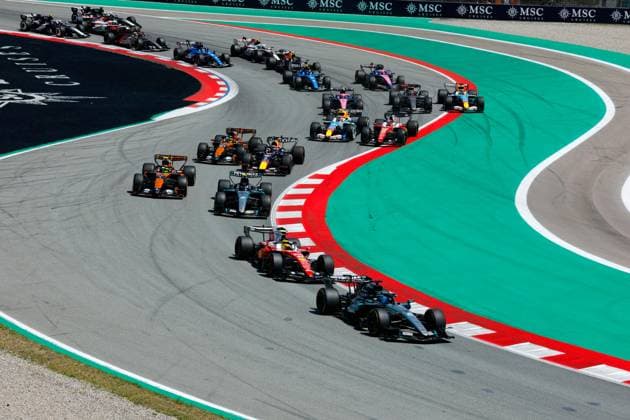 Start during the Formula 1 Barcelona-Catalunya Grand Prix 2026, 7th round of the 2026 Formula One World Championship, WM, Weltmeisterschaft from June 12 to 14, 2026 on the Circuit de Barcelona-Catalunya, in Montmelo, Spain - Photo: Hoch Zwei Montmelo Spain