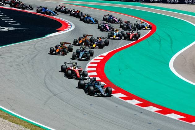 Start during the Formula 1 Barcelona-Catalunya Grand Prix 2026, 7th round of the 2026 Formula One World Championship, WM, Weltmeisterschaft from June 12 to 14, 2026 on the Circuit de Barcelona-Catalunya, in Montmelo, Spain - Photo: Hoch Zwei Montmelo Spain