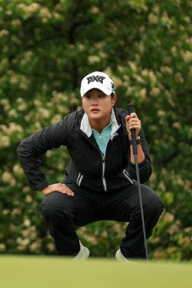 Dow Championship Midland, MI - JUNE 14: Hye-Jin Choi of the Republic of Korea lines up her putt on the 3rd green during the final round of the Dow Championship at Midland Country Club on June 14, 2026 in Midland, Michigan. Midland Michigan United States  Copyright: xAmyxLemusx originalFilename:lemus-dowchamp260614_npP1o.jpg