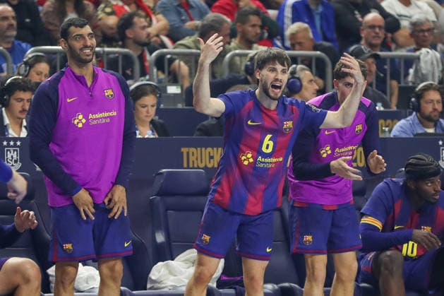 14.06.2026, xgox,Handball, EHF Champions League Finale, FC Barcelona, Barca - Fuechse Berlin v.l. Daniel Fernandez (Barcelona, 6) Jubel, Torjubel, jubelt ueber das Tor, celebrate the goal, celebration Koeln
