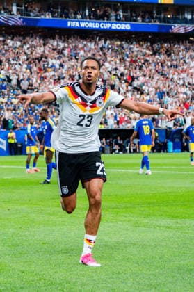 FIFA Fussball Weltmeisterschaft 2026, Gruppe E, Spiel 1, Deutschland vs. Curacao, 14.06.2026 im NRG Stadium in Houston, Texas Tor zum 1:0 durch Felix Nmecha