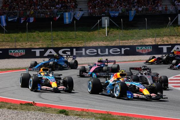30 LAWSON Liam (nzl), Visa Cash App RB F1 Team VCARB03, action during the Formula 1 Barcelona-Catalunya Grand Prix 2026, 7th round of the 2026 Formula One World Championship, WM, Weltmeisterschaft from June 12 to 14, 2026 on the Circuit de Barcelona-Catalunya, in Montmelo, Spain - Photo: Hoch Zwei Montmelo Spain