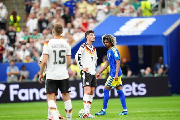 Germany v Curacao - FIFA World Cup, WM, Weltmeisterschaft, Fussball 2026 - Group E HOUSTON, UNITED STATES - JUNE 14: Kai Havertz of Germany reacts after conceding a goal during the 2026 FIFA World Cup First Stage Group E match between Germany and Curacao at NRG Stadium (Houston Stadium) in Houston, Texas, United States on June 14, 2026. Hakan Akgun Anadolu Texas United States. Editorial use only. Please get in touch for any other usage.  Copyright: x2026xAnadoluxHakanxAkgunx