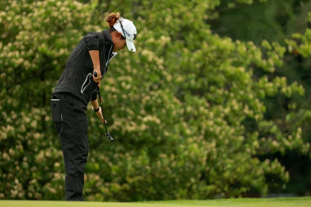 Dow Championship Midland, MI - JUNE 14: Gina Kim of the United States prepares to putt on the 3rd green during the final round of the Dow Championship at Midland Country Club on June 14, 2026 in Midland, Michigan. Midland Michigan United States  Copyright: xAmyxLemusx originalFilename:lemus-dowchamp260614_npYy7.jpg