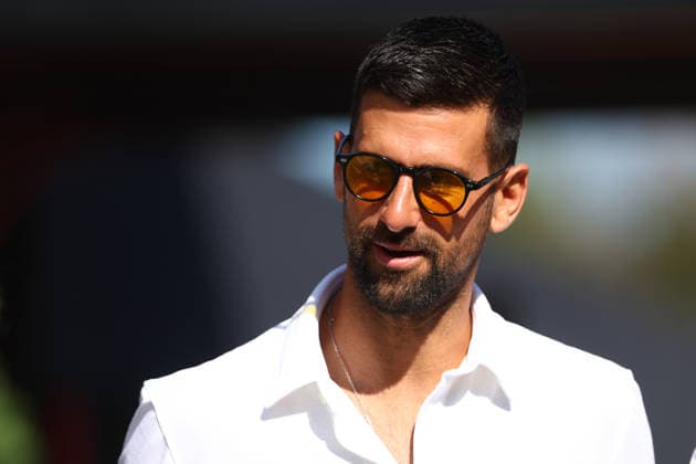 F1 Gran Prix of Spain Novak Djokovic looks on in the Paddock during the F1 Grand Prix of Catalunya at Montemelo Circuit on June 14, 2026 in Barcelona, Spain. . Barcelona Circuit de Catalunya Spain Copyright: xMarcoxCanonierox