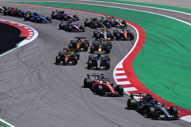 Formula 1 Barcelona-Catalunya Grand Prix BARCELONA, SPAIN - JUNE 14: Drivers compete during the Formula 1 Barcelona-Catalunya Grand Prix, the 7th race of the 2026 Formula 1 World Championship, WM, Weltmeisterschaft at the 4.66-kilometer Circuit de Barcelona-Catalunya in Barcelona, Spain on June 14, 2026. Burak Akbulut Anadolu Barcelona Spain. Editorial use only. Please get in touch for any other usage.  Copyright: x2026xAnadoluxBurakxAkbulutx