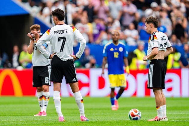 FIFA Fussball Weltmeisterschaft 2026, Gruppe E, Spiel 1, Deutschland vs. Curacao, 14.06.2026 im NRG Stadium in Houston, Texas Tor zum 1:1 durch Livano Comenencia hier Kai Havertz Joshua Kimmich und Florian Wirtz