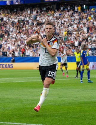 Fußball, Herren, FIFA World Cup, WM, Weltmeisterschaft, Fussball 2026 in Mexiko, Kanada und USA, Spiel in Houston (Gruppe E, 1. Spieltag), Deutschland - Curacao, Nico Schlotterbeck (Deutschland), Jubel nach Tor zum 2:1, 14.06. 2026,