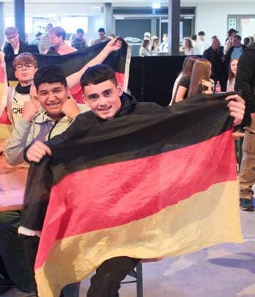 14.06.2026 xkhx Kassel Probonio-Arena Public Viewing zur Weltmeisterschaft 2026 - Deutschland gegen Curacao Jubel über das 1:0 durch Felix Nmecha (GER)