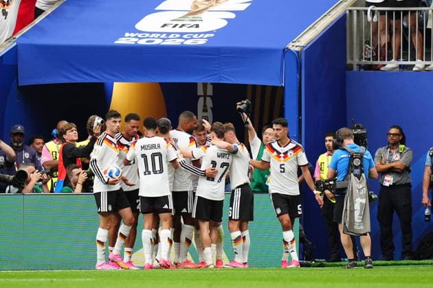 Germany v Curacao - FIFA World Cup, WM, Weltmeisterschaft, Fussball 2026 - Group E HOUSTON, UNITED STATES - JUNE 14: Players of Germany celebrate after Nico Schlotterbeck s goal during the 2026 FIFA World Cup First Stage Group E match between Germany and Curacao at NRG Stadium (Houston Stadium) in Houston, Texas, United States on June 14, 2026. Hakan Akgun Anadolu Texas United States. Editorial use only. Please get in touch for any other usage.  Copyright: x2026xAnadoluxHakanxAkgunx