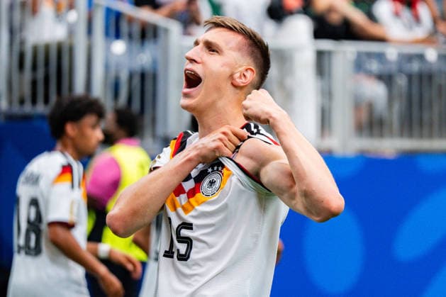 FIFA Fussball Weltmeisterschaft 2026, Gruppe E, Spiel 1, Deutschland vs. Curacao, 14.06.2026 im NRG Stadium in Houston, Texas Tor zum 2:1 durch Nico Schlotterbeck