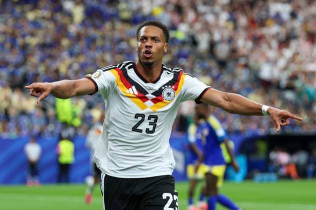 Torjubel von Felix Nmecha 23 (Deutschland) zum 1:0, Deutschland vs. Curacao, Fussball, Weltmeisterschaft 2026, Gruppenphase, 14.06.2026 Houston Texas USA