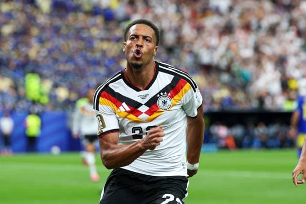 Torjubel von Felix Nmecha 23 (Deutschland) zum 1:0, Deutschland vs. Curacao, Fussball, Weltmeisterschaft 2026, Gruppenphase, 14.06.2026 Houston Texas USA