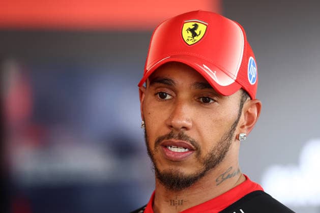 F1 Gran Prix of Catalunya Lewis Hamilton of Scuderia Ferrari HP looks on during the F1 Grand Prix of Catalunya at Montemelo Circuit on June 14, 2026 in Barcelona, Spain. Barcelona Circuit de Catalunya Spain Copyright: xMarcoxCanonierox