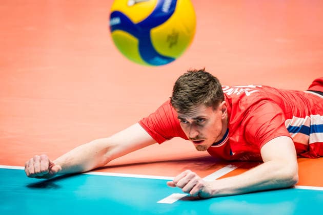 European Men s Volleyball League match Czechia vs Denmark in Jihlava, Czech Republic, June 14, 2026. Czech Lukas Trojanowicz. (CTKxPhoto JaroslavxSvoboda) CTKPhotoP2026061405220  CTKPhotoP2026061405220