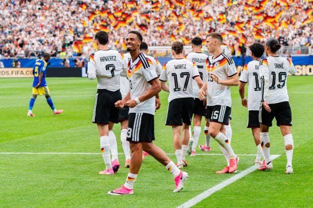 FIFA Fussball Weltmeisterschaft 2026, Gruppe E, Spiel 1, Deutschland vs. Curacao, 14.06.2026 im NRG Stadium in Houston, Texas Tor zum 3:1 durch Elfmeter von Kai Havertz Felix Nmecha