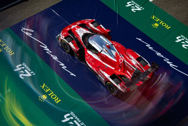 24 HEURES DU MANS 2026 - PODIUM 07 CONWAY Mike (gbr), KOBAYASHI Kamui (jpn), DE VRIES Nyck (nld), Toyota Racing, Toyota TR010 Hybrid 07, Hypercar, action celebration during the podium of the 24 Hours of Le Mans 2026, 3rd round of the 2026 FIA World Endurance Championship, on June 14, 2026 on the Circuit des 24 Heures du Mans in Le Mans, France -  Copyright: xGERMAINxHAZARDx