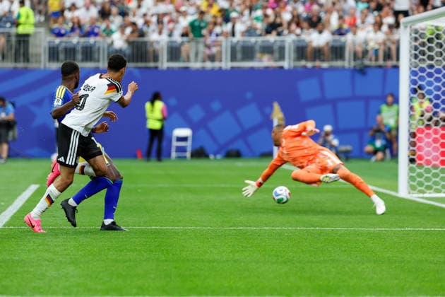 Jamal Musiala (Germany) scores the team s fourth goal during the FIFA World Cup, WM, Weltmeisterschaft, Fussball 2026 Group E match between Germany and Curacao at Houston Stadium on June 14, 2026 in Houston, United States. (Photo by Torbjorn Tande DeFodi Images) -