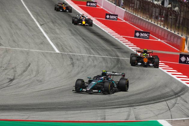 F1 - BARCELONA-CATALUNYA GRAND PRIX 2026 12 KIMI ANTONELLI Andrea (ita), Mercedes AMG F1 Team W17, action 01 NORRIS Lando (gbr), McLaren F1 Team MCL40, action during the Formula 1 Barcelona-Catalunya Grand Prix 2026, 7th round of the 2026 Formula One World Championship, WM, Weltmeisterschaft from June 12 to 14, 2026 on the Circuit de Barcelona-Catalunya, in Montmelo, Spain - MontmeloSpain  Copyright: xXavixBonillax