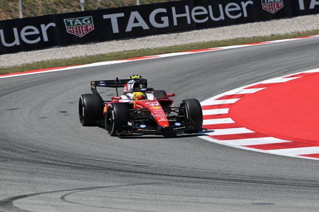 June 14, 2026, Garnolles, Spain: LEWIS HAMILTON (GBR) of Scuderia Ferrari 44 racing on race day of the 2026 Formula 1 Catalunya Spanish Grand Prix. F1 2026: Barcelona Grand Prix: Race Day  - ZUMAb177 20260614_aap_b177_052 Copyright: xTaidghxBarronx