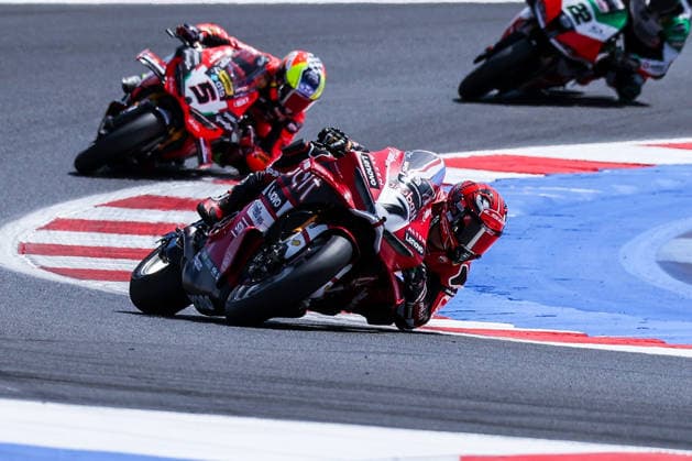 June 14, 2026, Misano Adriatico, Rimini, Italy: Iker Lecuona of Aruba.it Racing - Ducati with Ducati Panigale V4R seen during FIM SBK Superbike World Championship, WM, Weltmeisterschaft Pirelli Emilia-Romagna Round 7 - Superpole Race at Misano World Circuit Marco Simoncelli. Misano Adriatico Italy - ZUMAs197 20260614_aaa_s197_104 Copyright: xFabrizioxCarabellix