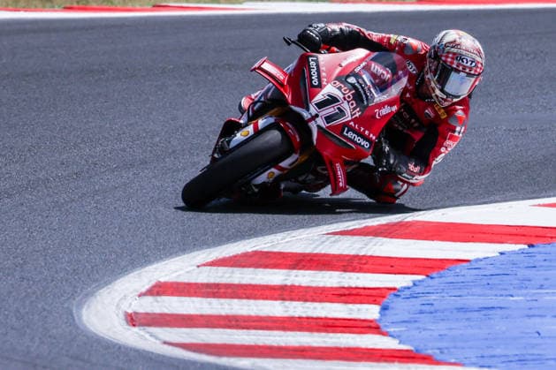 June 14, 2026, Misano Adriatico, Rimini, Italy: Nicolo Bulega of Aruba.it Racing - Ducati with Ducati Panigale V4R seen during FIM SBK Superbike World Championship, WM, Weltmeisterschaft Pirelli Emilia-Romagna Round 7 - Superpole Race at Misano World Circuit Marco Simoncelli in Misano Adriatico, Italy Misano Adriatico Italy - ZUMAs197 20260614_aaa_s197_105 Copyright: xFabrizioxCarabellix