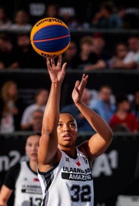 BASKETBALL - FIBA 3x3 World Tour VIENNA,AUSTRIA,14.JUN.26 - BASKETBALL - FIBA 3x3 World Tour. Image shows Amari Robinson (Ulaanbaatar).  GEPAxpictures xEdgarxEisner