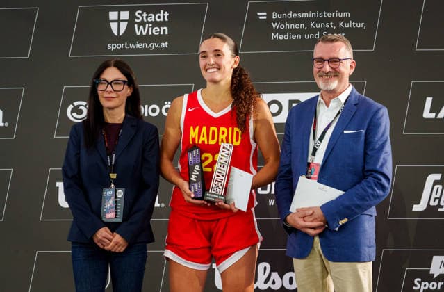 BASKETBALL - FIBA 3x3 World Tour VIENNA,AUSTRIA,14.JUN.26 - BASKETBALL - FIBA 3x3 World Tour. Image shows Juana Camilion (Madrid).  GEPAxpictures xEdgarxEisner