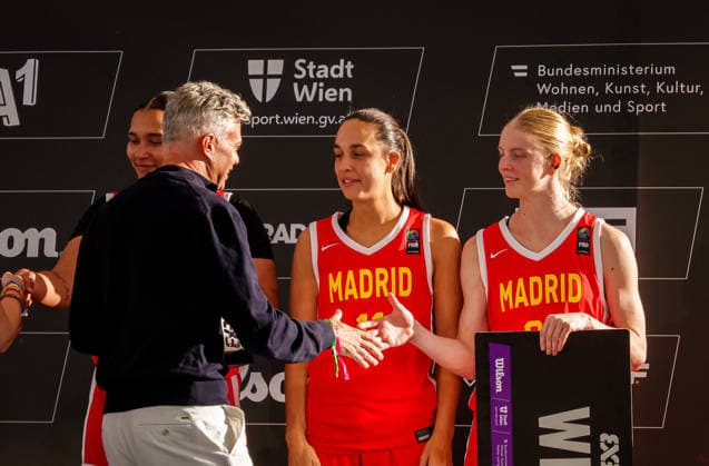 BASKETBALL - FIBA 3x3 World Tour VIENNA,AUSTRIA,14.JUN.26 - BASKETBALL - FIBA 3x3 World Tour. Image shows the team of Madrid.  GEPAxpictures xEdgarxEisner