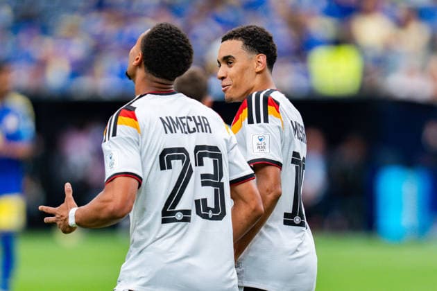 FIFA Fussball Weltmeisterschaft 2026, Gruppe E, Spiel 1, Deutschland vs. Curacao, 14.06.2026 im NRG Stadium in Houston, Texas Tor zum 4:1 durch Jamal Musiala hier Felix Nmecha