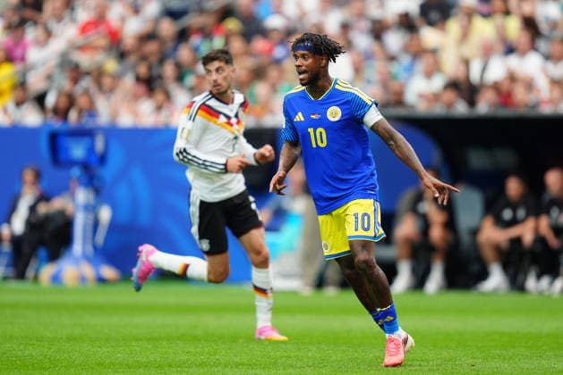 Germany v Curacao - FIFA World Cup, WM, Weltmeisterschaft, Fussball 2026 - Group E HOUSTON, UNITED STATES - JUNE 14: Leandro Bacuna of Curacao in action during the 2026 FIFA World Cup First Stage Group E match between Germany and Curacao at NRG Stadium (Houston Stadium) in Houston, Texas, United States on June 14, 2026. Hakan Akgun Anadolu Texas United States. Editorial use only. Please get in touch for any other usage.  Copyright: x2026xAnadoluxHakanxAkgunx
