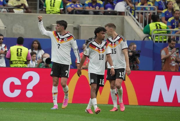 USA, WM FIFA 2026, Vorrunde, Deutschland vs Curacao 14.06.2026, Houston Stadium, Houston, USA, WM FIFA 2026, Vorrunde, Deutschland vs Curacao, im Bild Kai Havertz (Deutschland) freut sich über das Tor zum 3:1.