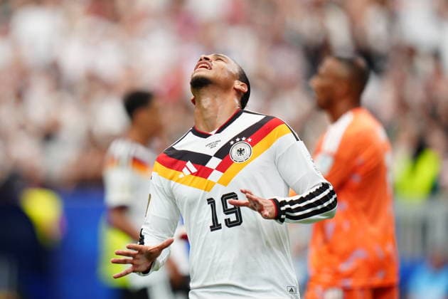 Germany v Curacao - FIFA World Cup, WM, Weltmeisterschaft, Fussball 2026 - Group E HOUSTON, UNITED STATES - JUNE 14: Leroy Sane of Germany gestures during the 2026 FIFA World Cup First Stage Group E match between Germany and Curacao at NRG Stadium (Houston Stadium) in Houston, Texas, United States on June 14, 2026. Hakan Akgun Anadolu Texas United States. Editorial use only. Please get in touch for any other usage.  Copyright: x2026xAnadoluxHakanxAkgunx