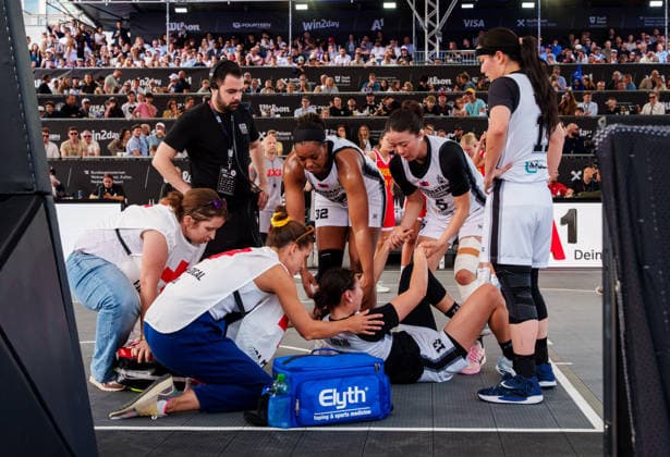 BASKETBALL - FIBA 3x3 World Tour VIENNA,AUSTRIA,14.JUN.26 - BASKETBALL - FIBA 3x3 World Tour. Image shows the team of Ulaanbaatar.  GEPAxpictures xEdgarxEisner