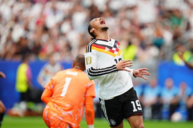 Germany v Curacao - FIFA World Cup, WM, Weltmeisterschaft, Fussball 2026 - Group E HOUSTON, UNITED STATES - JUNE 14: Leroy Sane of Germany gestures during the 2026 FIFA World Cup First Stage Group E match between Germany and Curacao at NRG Stadium (Houston Stadium) in Houston, Texas, United States on June 14, 2026. Hakan Akgun Anadolu Texas United States. Editorial use only. Please get in touch for any other usage.  Copyright: x2026xAnadoluxHakanxAkgunx