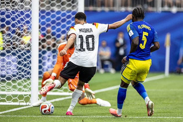 Jamal Musiala of Germany shoots the ball during the FIFA World Cup, WM, Weltmeisterschaft, Fussball 2026 Group E match between Germany and Curacao at Houston Stadium on June 14th,2026 (Photo by Joao Bravo Sports Press Photo)  Copyright: xJoaoxBravo SportsxPressxPhotox Sportspressphoto_SPR166355
