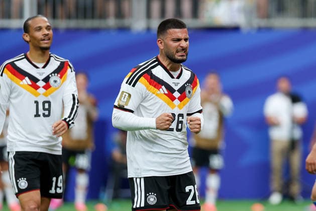 Deniz Undav (Germany) celebrates after scoring his team s sixth goal during the FIFA World Cup, WM, Weltmeisterschaft, Fussball 2026 Group E match between Germany and Curacao at Houston Stadium on June 14, 2026 in Houston, United States. (Photo by Torbjorn Tande DeFodi Images) -