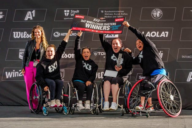 BASKETBALL - FIBA 3x3 World Tour VIENNA,AUSTRIA,14.JUN.26 - BASKETBALL - FIBA 3x3 World Tour. Image shows the team of Madrid.  GEPAxpictures xEdgarxEisner