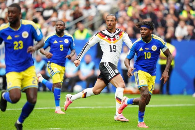 Germany v Curacao - FIFA World Cup, WM, Weltmeisterschaft, Fussball 2026 - Group E HOUSTON, UNITED STATES - JUNE 14: Leroy Sane (19) of Germany in action during the 2026 FIFA World Cup First Stage Group E match between Germany and Curacao at NRG Stadium (Houston Stadium) in Houston, Texas, United States on June 14, 2026. Hakan Akgun Anadolu Texas United States. Editorial use only. Please get in touch for any other usage.  Copyright: x2026xAnadoluxHakanxAkgunx