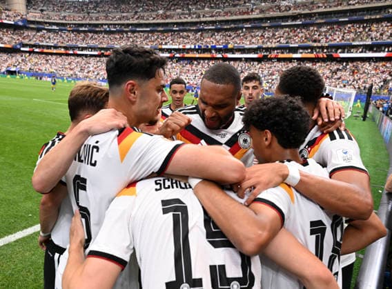 (260615) -- HOUSTON, June 15, 2026 -- Nico Schlotterbeck (bottom C) of Germany celebrate a goal with teammates during the group E match between Germany and Curacao at the 2026 FIFA World Cup, WM, Weltmeisterschaft, Fussball at Houston Stadium in Houston, the United States, June 14, 2026. ) (SP)U.S.-HOUSTON-FOOTBALL-FIFA WORLD CUP-GROUP E-GER VS CUW XiaoxYijiu 