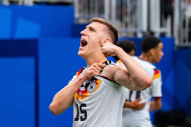 FIFA Fussball Weltmeisterschaft 2026, Gruppe E, Spiel 1, Deutschland vs. Curacao, 14.06.2026 im NRG Stadium in Houston, Texas Tor zum 2:1 durch Nico Schlotterbeck