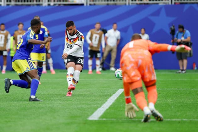 Deniz Undav (Germany) scores the team s sixth goal during the FIFA World Cup, WM, Weltmeisterschaft, Fussball 2026 Group E match between Germany and Curacao at Houston Stadium on June 14, 2026 in Houston, United States. (Photo by Torbjorn Tande DeFodi Images) -