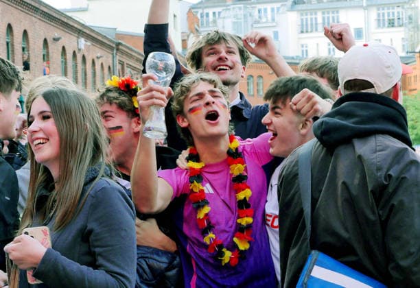 14.06.2026, Berlin - Deutschland. Public Viewing Fußball-WM der Männer in der Kulturbrauerei im Prenzlauer Berg.