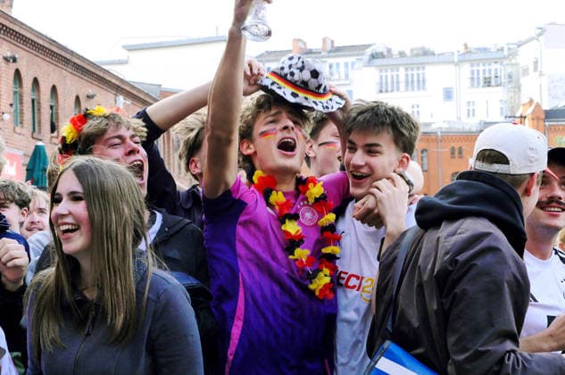 14.06.2026, Berlin - Deutschland. Public Viewing Fußball-WM der Männer in der Kulturbrauerei im Prenzlauer Berg.