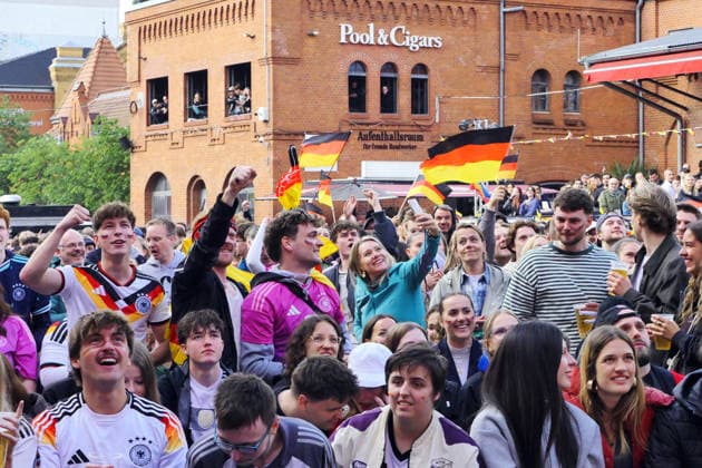 14.06.2026, Berlin - Deutschland. Public Viewing Fußball-WM der Männer in der Kulturbrauerei im Prenzlauer Berg.