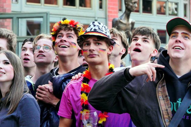 14.06.2026, Berlin - Deutschland. Public Viewing Fußball-WM der Männer in der Kulturbrauerei im Prenzlauer Berg.